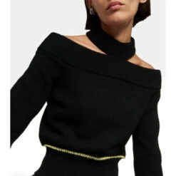 Alexander McQueen Cold Shoulder Wool Sweater -Alexander McQueen Sales Store unnamed file 1370