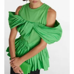 Alexander McQueen Pleated Peplum Faille Top 5 Alexander McQueen Pleated Peplum Faille Top -Alexander McQueen Sales Store unnamed file 1374