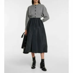 Alexander McQueen Cropped Wool Cardigan