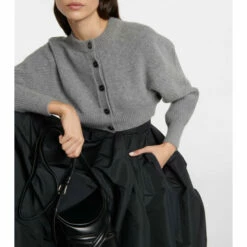 Alexander McQueen Cropped Wool Cardigan -Alexander McQueen Sales Store unnamed file 1381