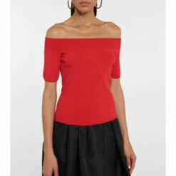Alexander McQueen Off-shoulder Knit Top -Alexander McQueen Sales Store unnamed file 1400