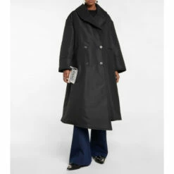 Alexander McQueen Oversized Crêpe Coat