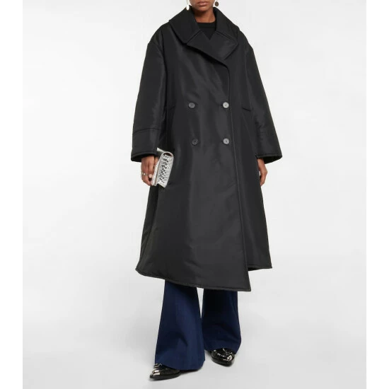 Alexander McQueen Oversized Crêpe Coat 1 Alexander McQueen Oversized Crêpe Coat