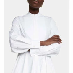 Alexander McQueen Cotton Long-sleeve Minidress -Alexander McQueen Sales Store unnamed file 142