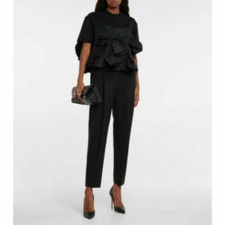 Alexander McQueen Ruffled Cotton T-shirt