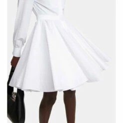 Alexander McQueen Cotton Long-sleeve Minidress -Alexander McQueen Sales Store unnamed file 144