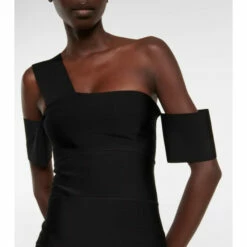 Alexander McQueen Asymmetric Cutout Midi Dress -Alexander McQueen Sales Store unnamed file 1441