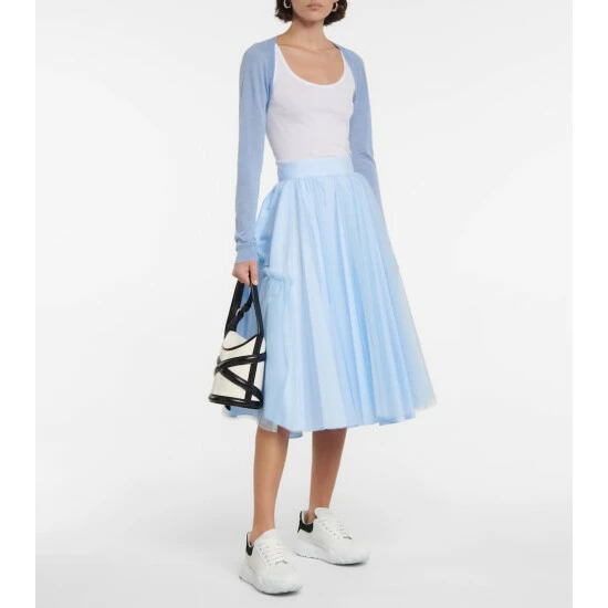 Alexander McQueen Tulle Midi Skirt 1 Alexander McQueen Tulle Midi Skirt