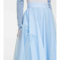 Alexander McQueen Tulle Midi Skirt 5 Alexander McQueen Tulle Midi Skirt -Alexander McQueen Sales Store unnamed file 1453