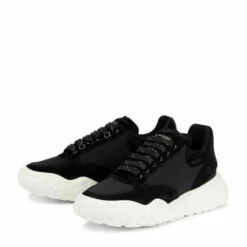 Alexander McQueen Court Suede-trimmed Sneakers -Alexander McQueen Sales Store unnamed file 1457