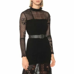 Alexander McQueen Embellished Leather Belt