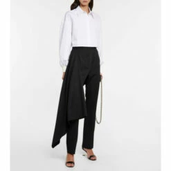Alexander McQueen Sculptural High-rise Wool Pants