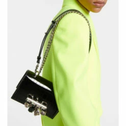 Alexander McQueen Jewelled Satchel Small Leather Crossbody Bag -Alexander McQueen Sales Store unnamed file 1484