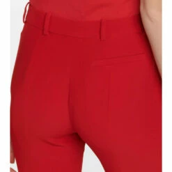 Alexander McQueen Mid-rise Flared Crêpe Pants 7 Alexander McQueen Mid-rise Flared Crêpe Pants -Alexander McQueen Sales Store unnamed file 1505