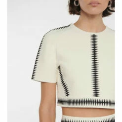 Alexander McQueen Jacquard Crop Top 5 Alexander McQueen Jacquard Crop Top -Alexander McQueen Sales Store unnamed file 1520