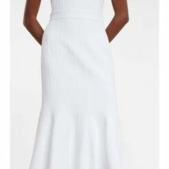 Alexander McQueen Ruffle-trimmed Midi Dress -Alexander McQueen Sales Store unnamed file 1555