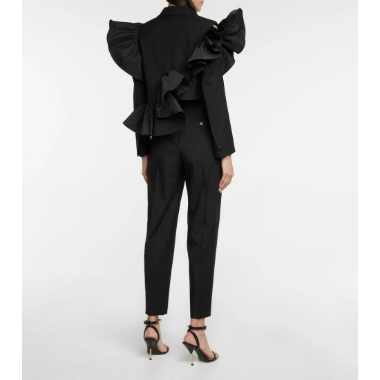 Alexander McQueen High-rise Tapered Wool Pants 2 Alexander McQueen High-rise Tapered Wool Pants - Image 2