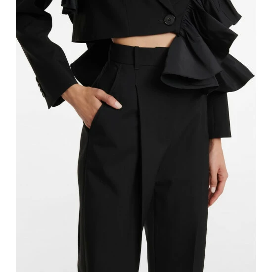 Alexander McQueen High-rise Tapered Wool Pants 3 Alexander McQueen High-rise Tapered Wool Pants - Image 3