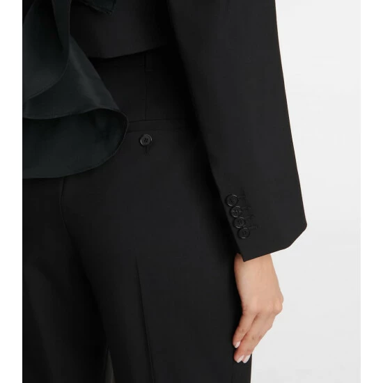 Alexander McQueen High-rise Tapered Wool Pants 4 Alexander McQueen High-rise Tapered Wool Pants - Image 4