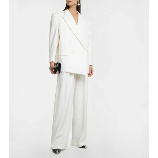 Alexander McQueen Wool Wide-leg Pants -Alexander McQueen Sales Store unnamed file 1579