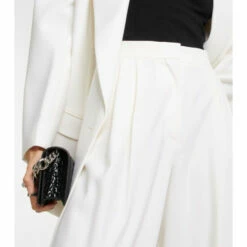 Alexander McQueen Wool Wide-leg Pants -Alexander McQueen Sales Store unnamed file 1581