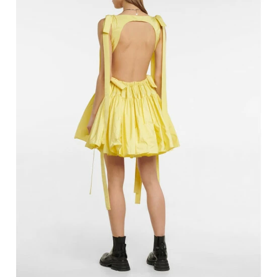 Alexander McQueen Pleated Polyfaille Minidress 2 Alexander McQueen Pleated Polyfaille Minidress - Image 2