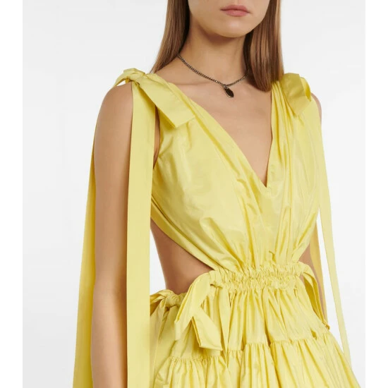 Alexander McQueen Pleated Polyfaille Minidress 3 Alexander McQueen Pleated Polyfaille Minidress - Image 3