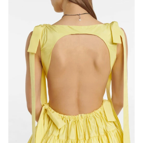 Alexander McQueen Pleated Polyfaille Minidress 4 Alexander McQueen Pleated Polyfaille Minidress - Image 4