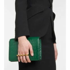 Alexander McQueen Four Ring Leather Shoulder Bag