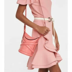 Alexander McQueen The Curve Small Leather Shoulder Bag