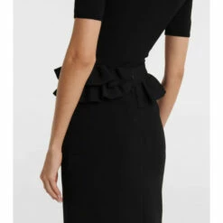 Alexander McQueen Ruffled High-rise Midi Skirt -Alexander McQueen Sales Store unnamed file 1606