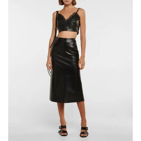 Alexander McQueen Leather Bustier 1 Alexander McQueen Leather Bustier