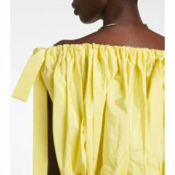 Alexander McQueen Off-shoulder Faille Peplum Top 7 Alexander McQueen Off-shoulder Faille Peplum Top -Alexander McQueen Sales Store unnamed file 1635