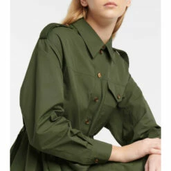 Alexander McQueen Cotton Midi Dress -Alexander McQueen Sales Store unnamed file 1654