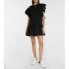 Alexander McQueen Ruffled Cotton Jersey Minidress