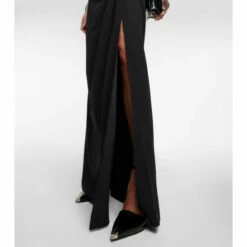 Alexander McQueen Off-shoulder Ruched Crêpe Gown -Alexander McQueen Sales Store unnamed file 1675
