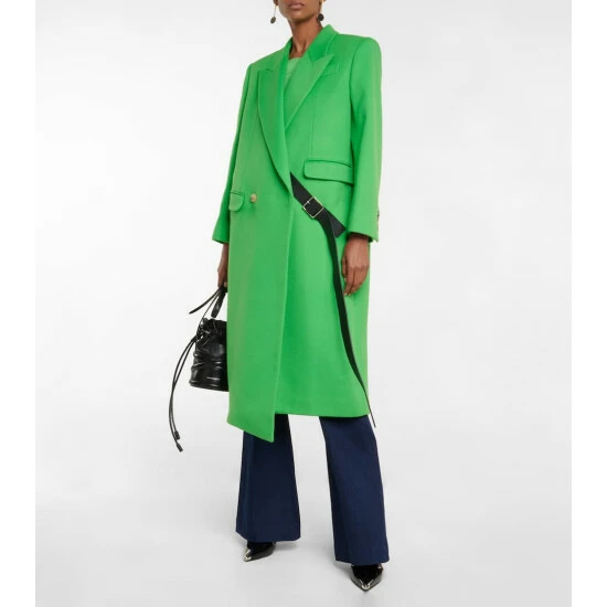 Alexander McQueen Oversized Wool-mohair Blend Coat 1 Alexander McQueen Oversized Wool-mohair Blend Coat