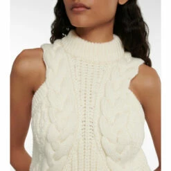 Alexander McQueen Cable-knit Wool Sweater Vest -Alexander McQueen Sales Store unnamed file 168