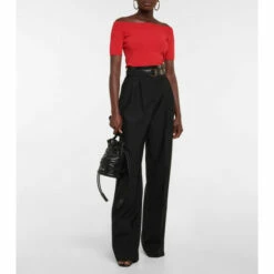 Alexander McQueen Wool Wide-leg Pants