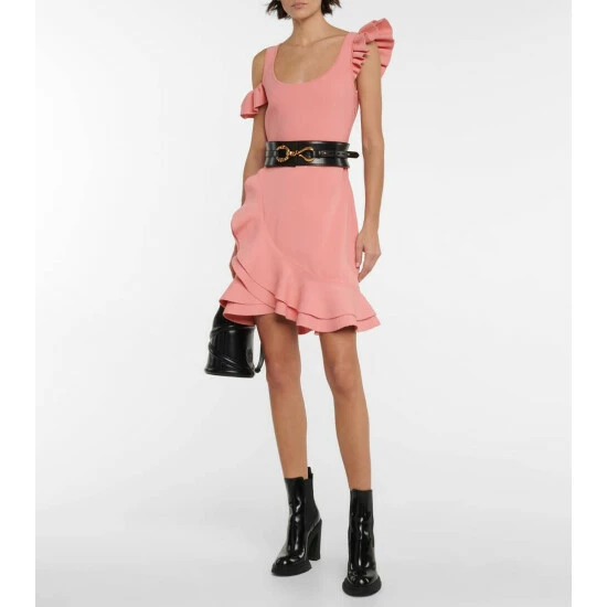 Alexander McQueen Ruffle-trimmed Minidress 1 Alexander McQueen Ruffle-trimmed Minidress