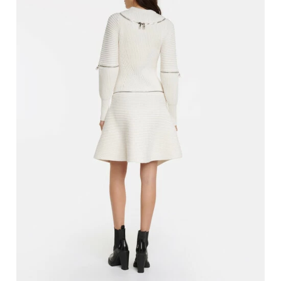 Alexander McQueen Wool And Cashmere Minidress 2 Alexander McQueen Wool And Cashmere Minidress - Image 2