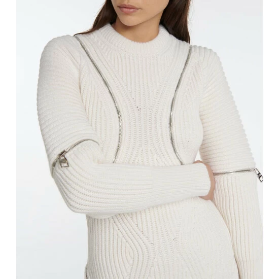 Alexander McQueen Wool And Cashmere Minidress 3 Alexander McQueen Wool And Cashmere Minidress - Image 3