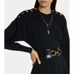 Alexander McQueen Buttoned Wool-blend Minidress -Alexander McQueen Sales Store unnamed file 1712