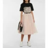 Alexander McQueen Ruffle-trimmed Tulle Midi Skirt