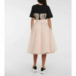 Alexander McQueen Ruffle-trimmed Tulle Midi Skirt 4 Alexander McQueen Ruffle-trimmed Tulle Midi Skirt -Alexander McQueen Sales Store unnamed file 1719