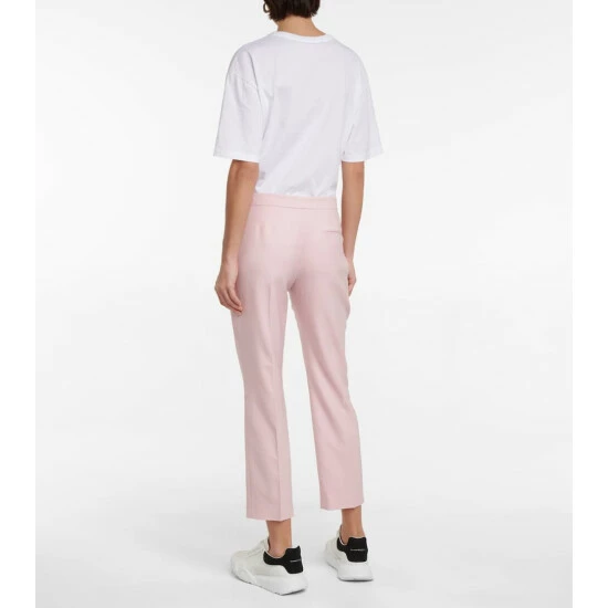 Alexander McQueen High-rise Cropped Wool Pants 2 Alexander McQueen High-rise Cropped Wool Pants - Image 2