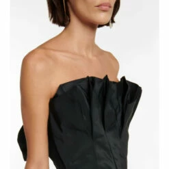 Alexander McQueen Pleated Faille Gown -Alexander McQueen Sales Store unnamed file 1733