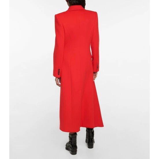 Alexander McQueen Draped Wool Coat 2 Alexander McQueen Draped Wool Coat - Image 2