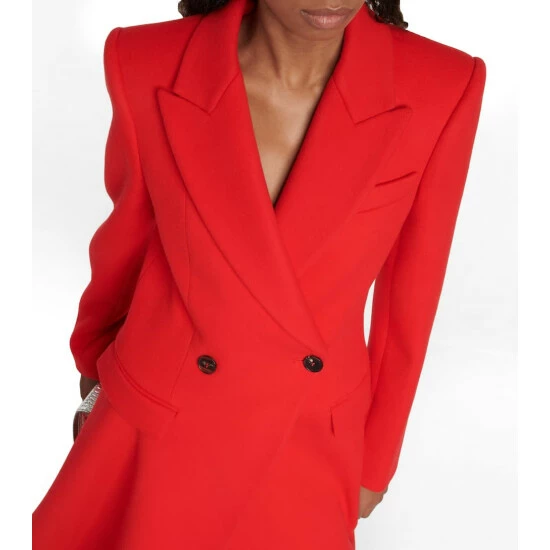 Alexander McQueen Draped Wool Coat 3 Alexander McQueen Draped Wool Coat - Image 3