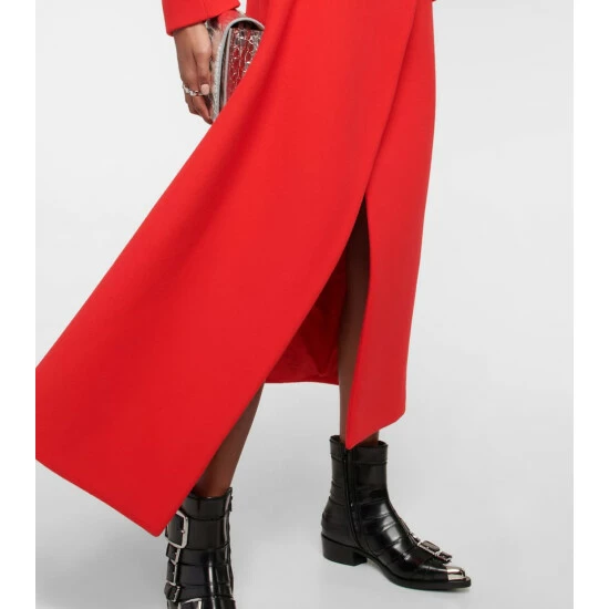 Alexander McQueen Draped Wool Coat 4 Alexander McQueen Draped Wool Coat - Image 4